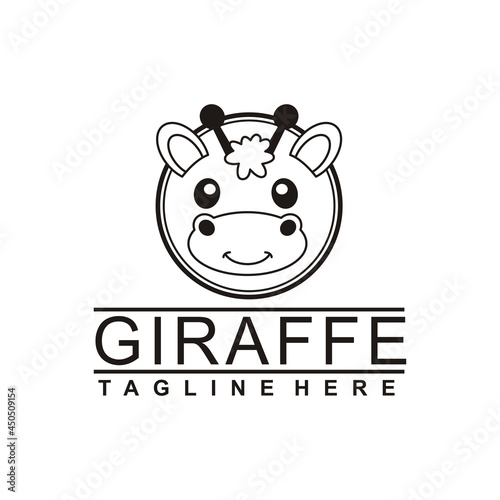 giraffe business logo vector illustration - best for your mascot brand