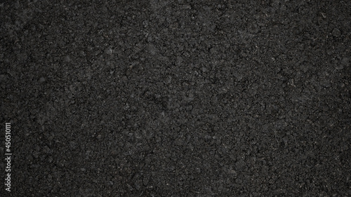 Surface grunge rough of asphalt, Seamless tarmac dark grey grainy road, Driveway texture background, Top view