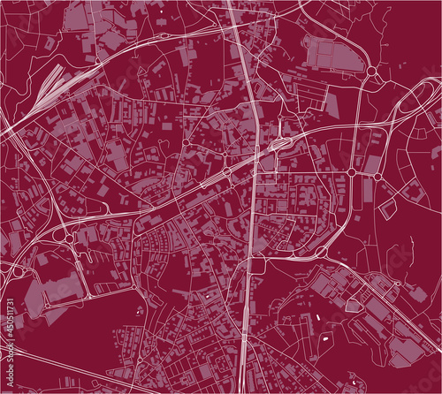 map of the city of Vila Nova de Gaia, Portugal