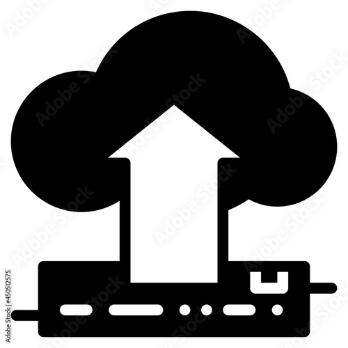 upload glyph icon