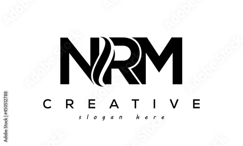 Letter NRM creative logo design vector	 photo