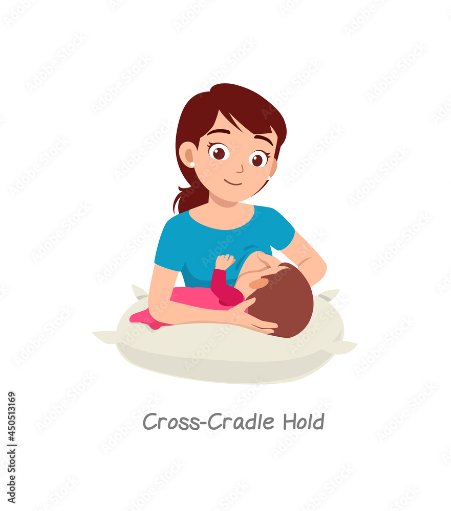 mother breastfeeding baby with pose named cross cradle hold mother breastfeeding baby with pose named cross cradle hold
