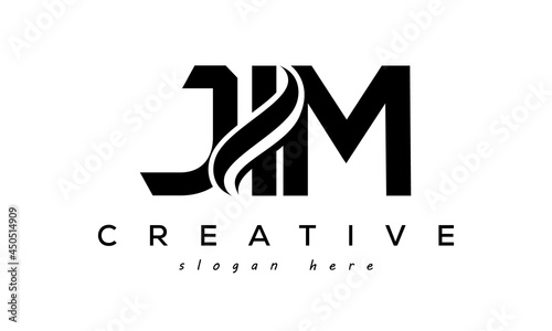 Letter IJM creative logo design vector	 photo