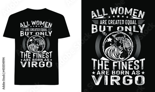Virgo woman t-shirt design