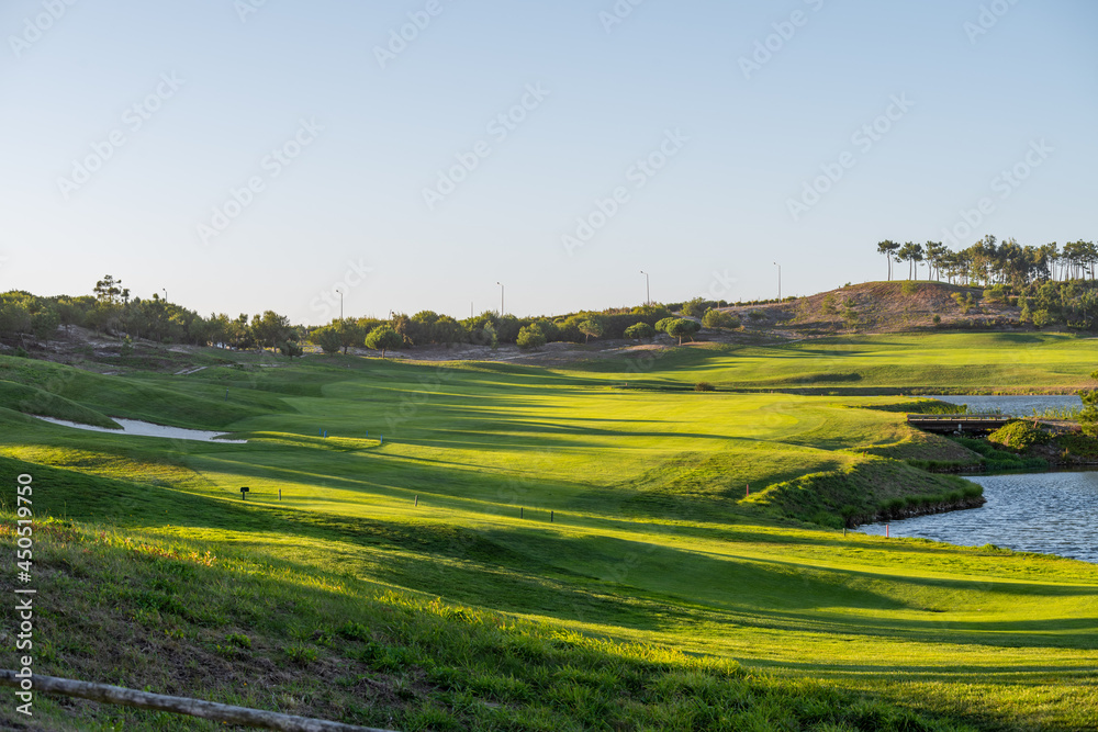 Fototapeta premium landscape over golf course