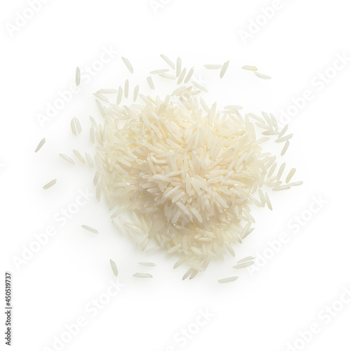 Isolated bunch of rise on white background