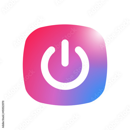Power Button - Sticker