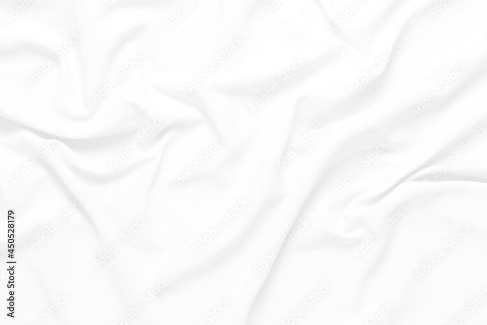 white cloth background soft wrinkled fabric patrem and surface