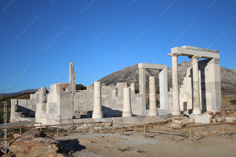Ruins of Temple of Demeter, Naxos Island, Cyclades, Greece