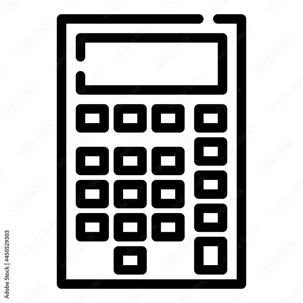 calculator isolated on white background calculator isolated on white background