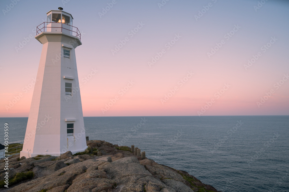 Rugged Coastal Lighthouse at Cape Spear, Newfoundland