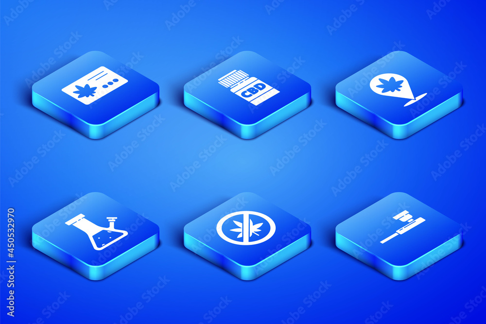 Set Smoking pipe, Calendar and marijuana leaf, Stop or cannabis, Glass bong for smoking, Medical bottle with and Location icon. Vector Set Smoking pipe, Calendar and marijuana leaf, Stop or cannabis, Glass bong for smoking, Medical bottle with and Location icon. Vector