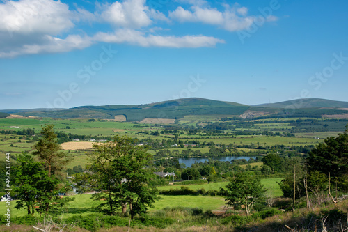 The Dublin mountains as seen from Saggart hill.