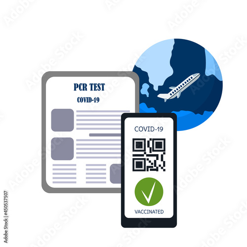 PCR test, QR code. The new norm for travel and travel