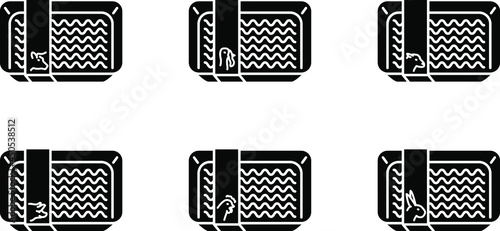 Ground meat icon , vector