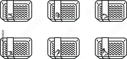 Ground meat icon , vector
