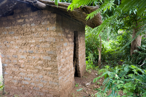Pit latrine in Mombala (Mambala) village, Malawi photo