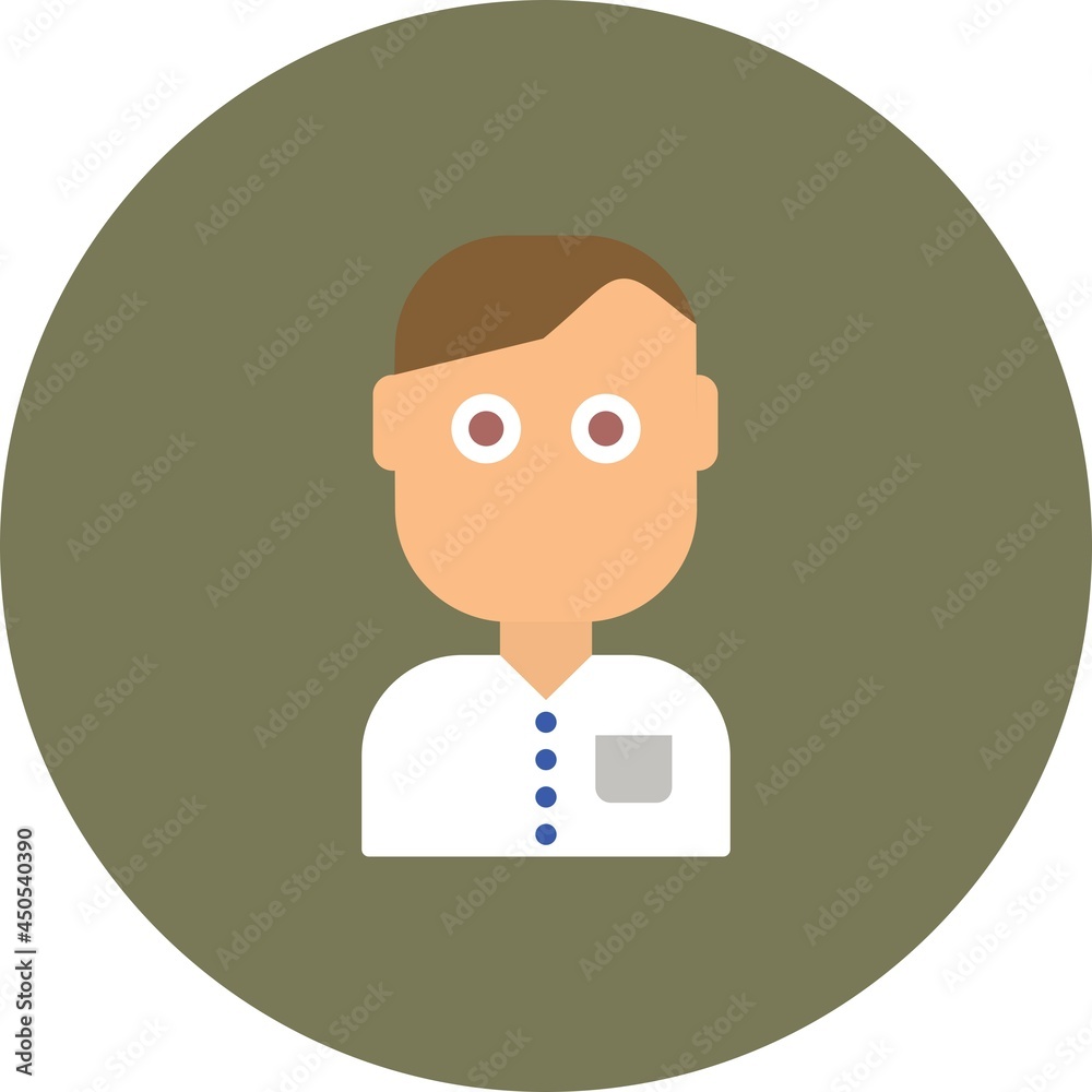Agent Flat Circle Vector Icon Design Agent Flat Circle Vector Icon Design