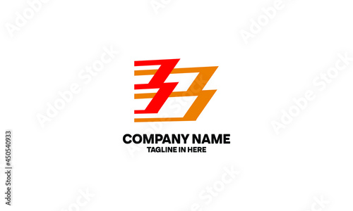 The concept of the logo with the initials letter B is a simple classical model handwritten script, very suitable for a symbol or company logo in an art or photography midwife