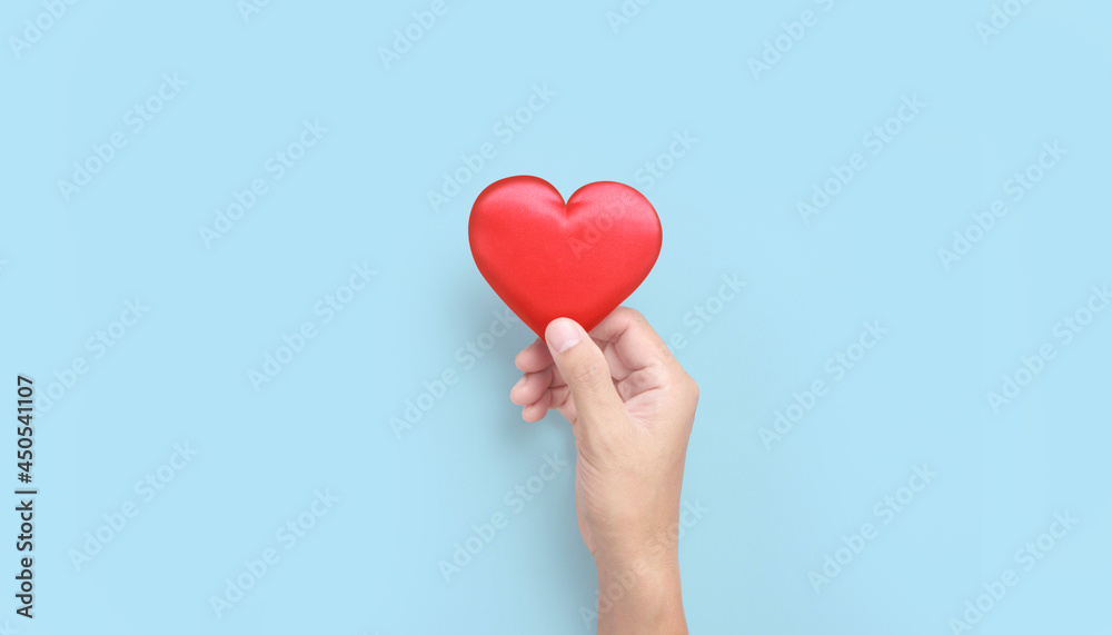 Hands holding red heart. heart health donation concepts Hands holding red heart. heart health donation concepts
