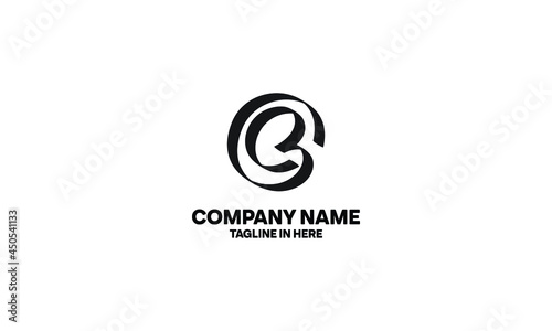 The concept of the logo with the initials letter B is a simple classical model handwritten script, very suitable for a symbol or company logo in an art or photography midwife