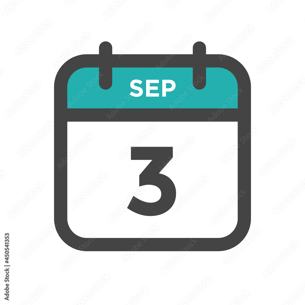 September 3 Calendar Day or Calender Date for Deadlines or Appointment September 3 Calendar Day or Calender Date for Deadlines or Appointment