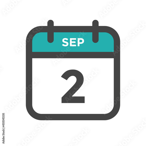 September 2 Calendar Day or Calender Date for Deadlines or Appointment