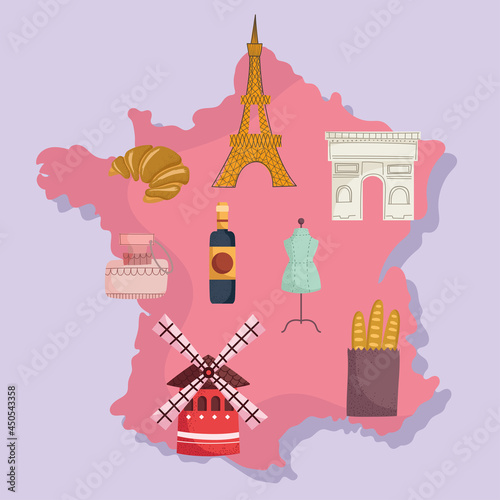 france map and culture