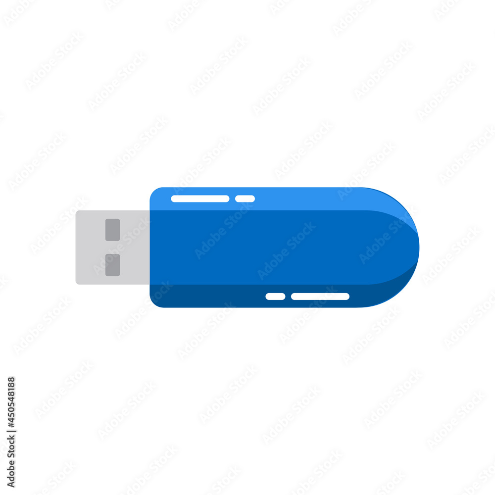 USB drive, concept icon in graphic style, flat design. Computer device. Vector illustration. USB drive, concept icon in graphic style, flat design. Computer device. Vector illustration.