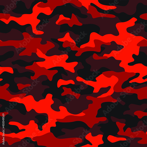 Texture military camouflage seamless pattern. Abstract army and hunting endless ornament for fabric and fashion textile print. Vector background.