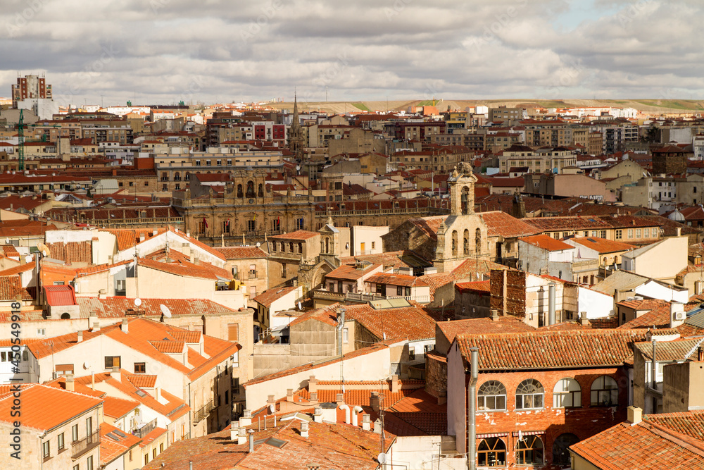 Monumentos y Vistas de la Ciudad de Salamanca, comunidad autonoma de Castilla La Mancha, pais de España o Spain