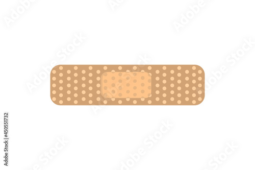 Medical plaster on a white background for design