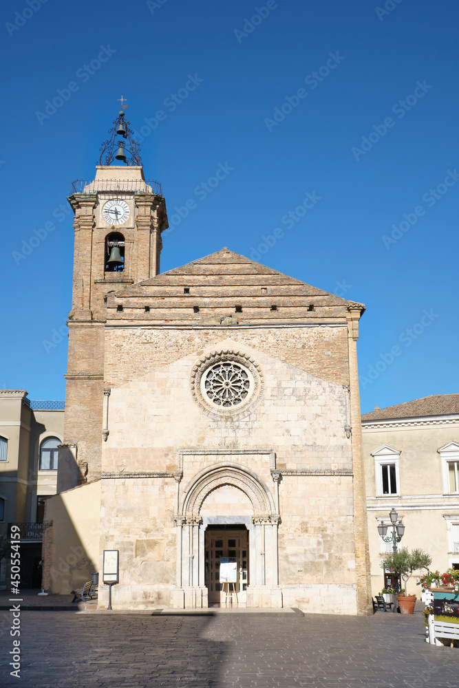 cathedral of san giuseppe in the historic center of vasto abruzzo
