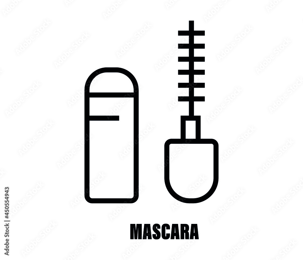 mascara icon vector. isolated symbol illustration mascara icon vector. isolated symbol illustration