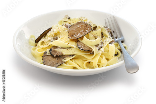 tagliatelle pasta with black truffle