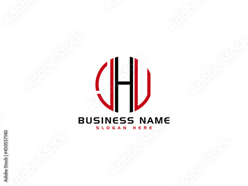 Initial Letter JHU Logo Icon vector For Company photo