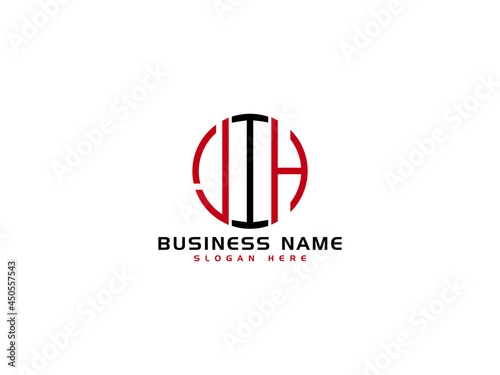 Initial Letter JIH Logo Icon vector For Company