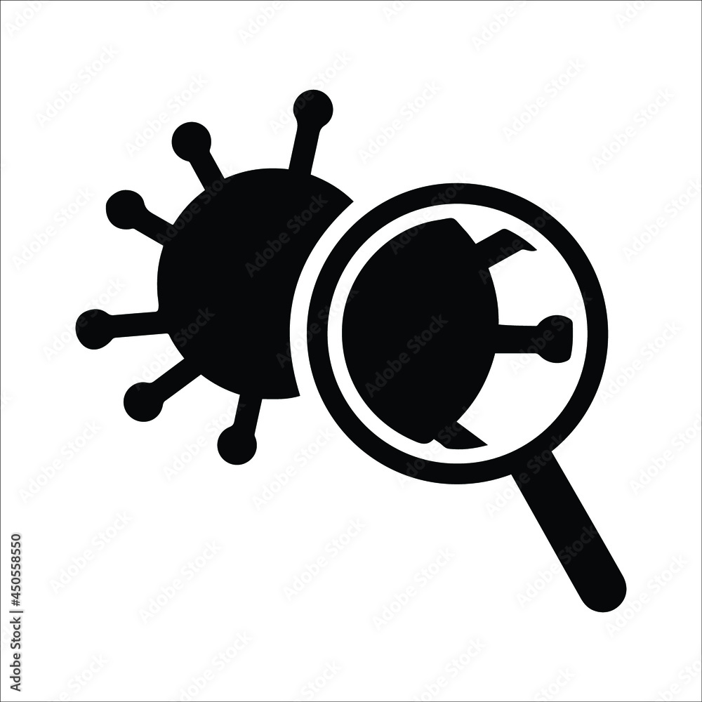 Infectious disease or Covid 2019 virus icon Infectious disease or Covid 2019 virus icon