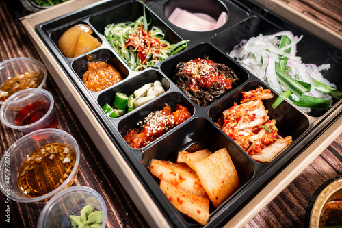 korean bbq tray chopsticks © Ronak