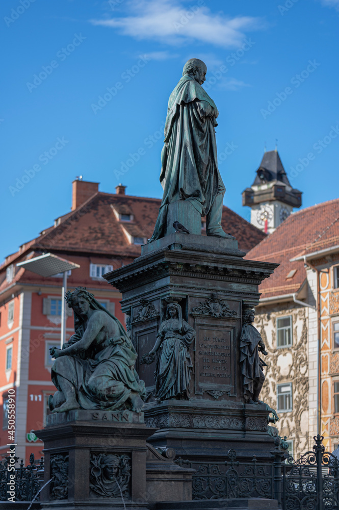 statue on Graz main square