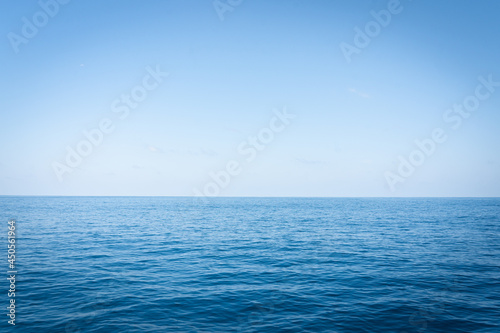 seascape on background of cloudless sky.abstract nature background. 