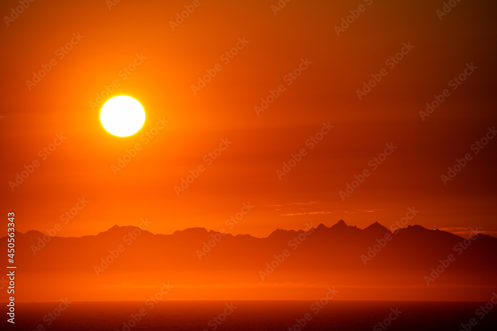 Beautiful sunset over Vancouver Island Beautiful sunset over Vancouver Island