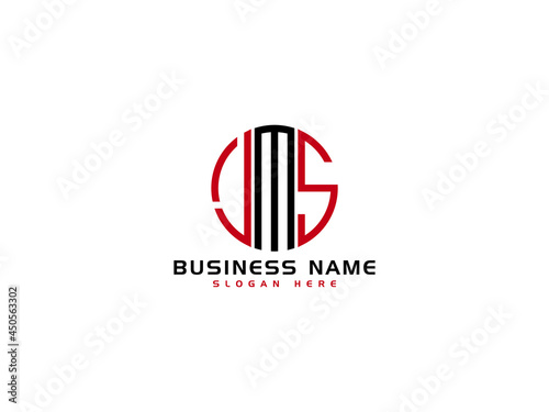 Initial JMS Logo, Letter jma Logo Image vector stock