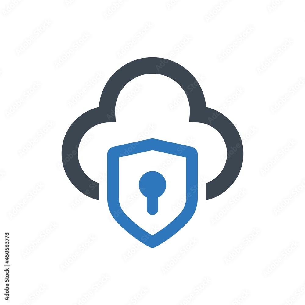 Cloud protection icon Cloud protection icon