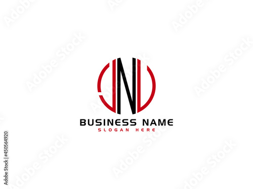 Initial JNV Logo, Letter jnv Logo Image vector stock photo