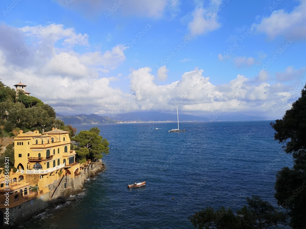 Naklejka premium view of the town of kotor
