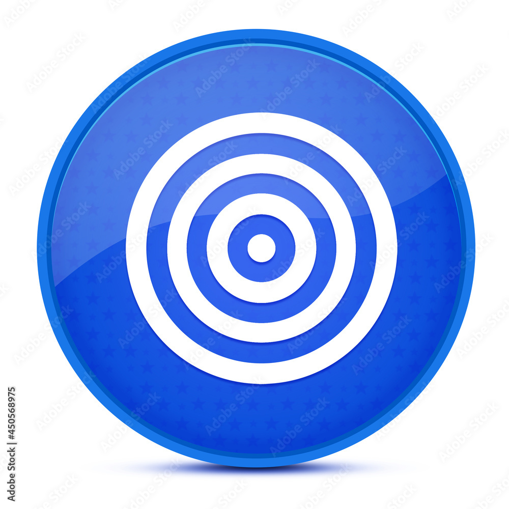 Target aesthetic glossy blue round button abstract Target aesthetic glossy blue round button abstract