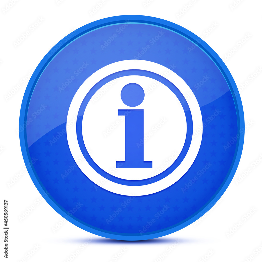 Info aesthetic glossy blue round button abstract Info aesthetic glossy blue round button abstract