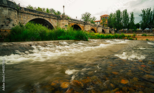 old bridge over the river