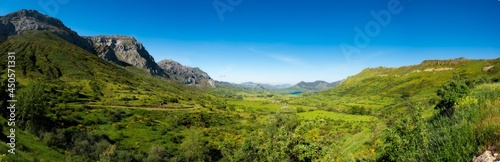panorama of the mountains, Casares, LEon